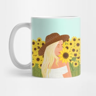 Sunflower field Mug